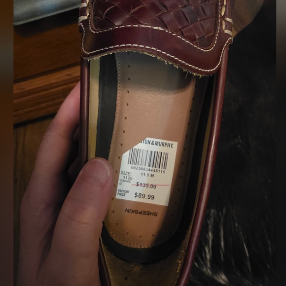 Johnston & Murphy Woven Leather Loafers NWT, Men's 11.5 - Picture 6 of 10